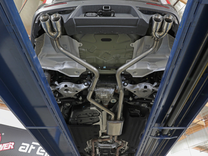 aFe MACH Force-Xp 2.5in. 304 SS C/B Exhaust 20-21 Ford Explorer V6-3.0L - Black Tip - Burkken Auto Parts