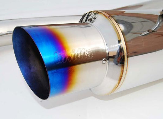 Invidia 02-07 WRX/STi 76mm N1 RACING Titanium Tip Cat-back Exhaust - Burkken Auto Parts