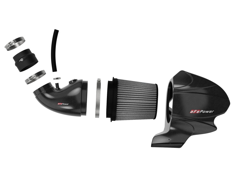 aFe Momentum Carbon Fiber CAIS w/ Pro Dry S Filter 12-19 Jeep Grand Cherokee SRT8 (WK2) V8-6.4L - Burkken Auto Parts