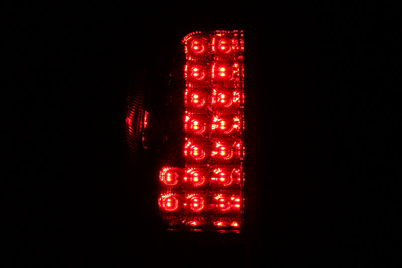 ANZO 2005-2008 Nissan Frontier LED Taillights Red/Clear - Burkken Auto Parts