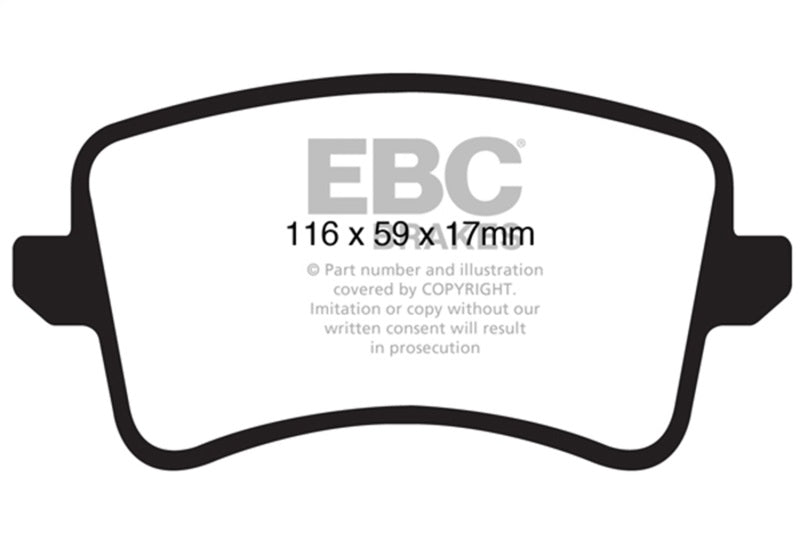 EBC 09-11 Audi A4 2.0 Turbo Greenstuff Rear Brake Pads - Burkken Auto Parts
