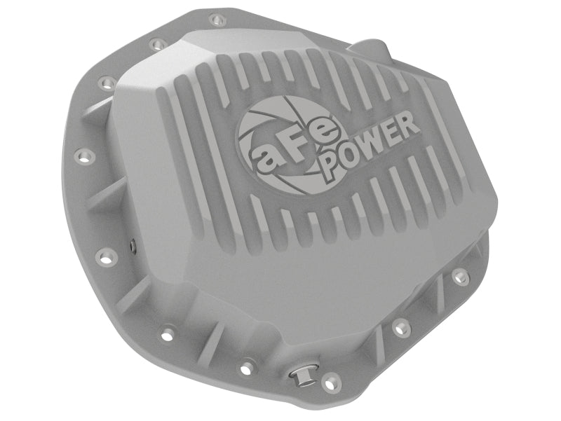 aFe Street Series Rear Differential Cover Raw w/ Machined Fins 01-18 GM Diesel Trucks V8-6.6L (td) - Burkken Auto Parts