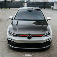 Seibon 22-23 Volkswagen Golf GTI/R OEM Style Carbon Fiber Hood - Burkken Auto Parts