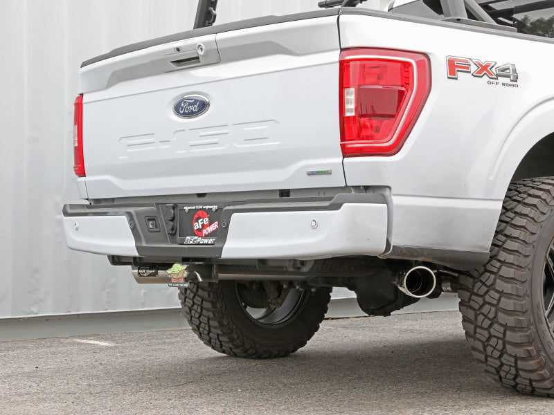 aFe Gemini XV 3in 304 SS Cat-Back Exhaust 2021 Ford F-150 V6 2.7L/3.5L (tt)/V8 5.0L w/ Polished Tips - Burkken Auto Parts