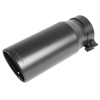 MagnaFlow Tip Stainless Black Coated Single Wall Round Single Outlet 6in Dia 5in Inlet 13in L - Burkken Auto Parts