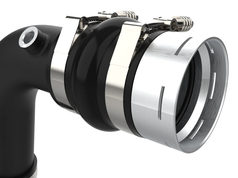 aFe 23-24 Ford F250/F350 Super Duty V8-6.7L BladeRunner 3 In. Aluminum Hot and Cold Charge Pipe- BLK - Burkken Auto Parts