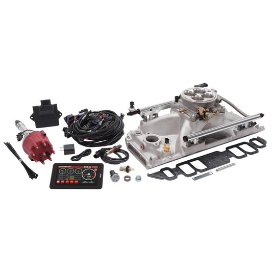 Edelbrock Pro Flo 4 EFI System Seq Port BBC Rect Port 625 Max HP 35lb/hr Satin Finish - Burkken Auto Parts