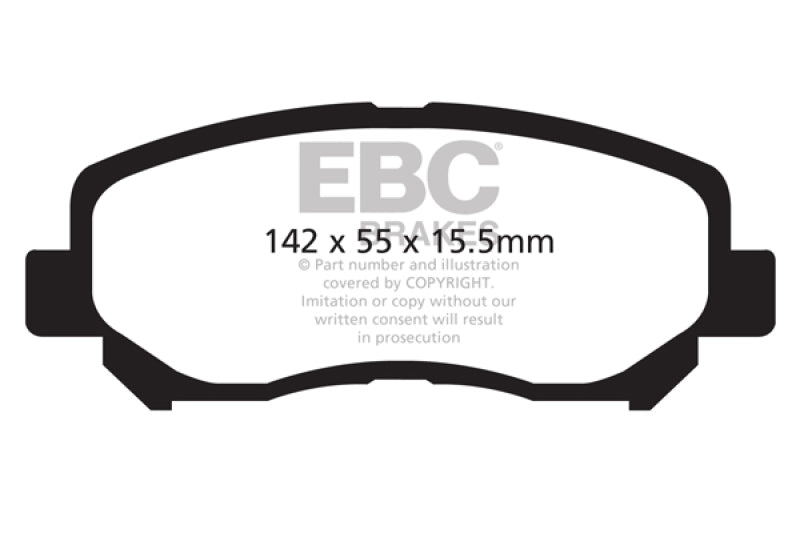 EBC 12+ Mazda CX-5 2 Greenstuff Front Brake Pads - Burkken Auto Parts