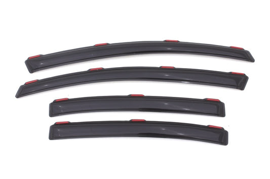 AVS 12-15 Honda Civic Ventvisor In-Channel Front & Rear Window Deflectors 4pc - Smoke - Burkken Auto Parts