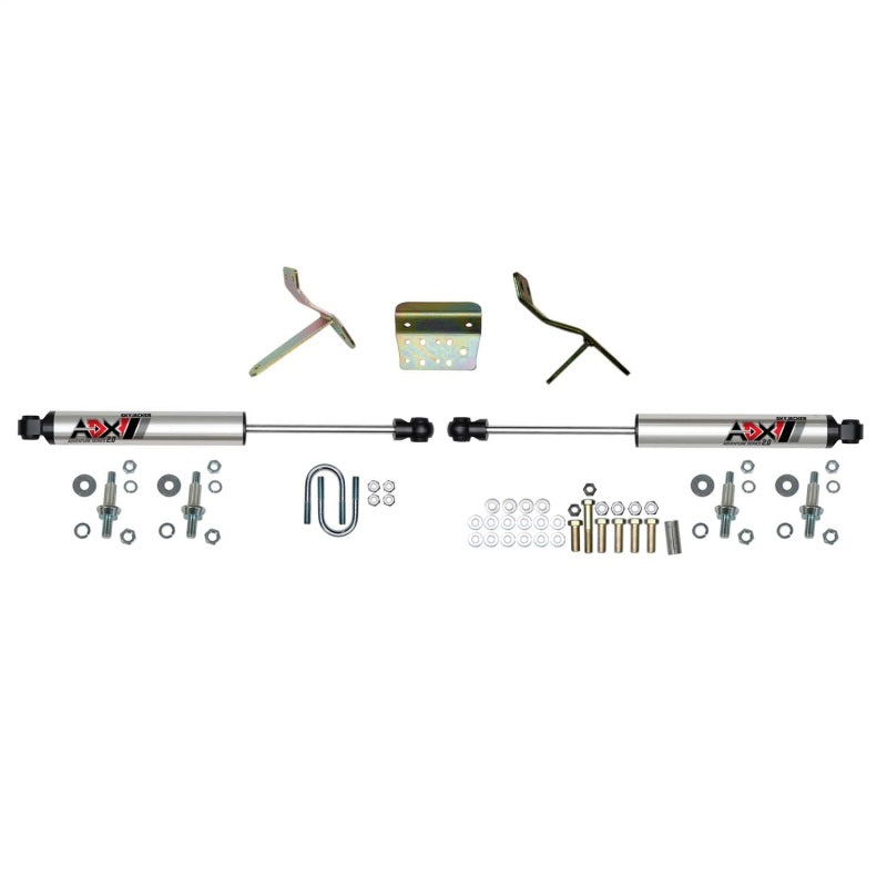 Skyjacker 09-13 Ram 2500/09-12 3500 ADX 2.0 Dual Stabilizer Kit w/ CNC Machined Polished Alum. - Burkken Auto Parts