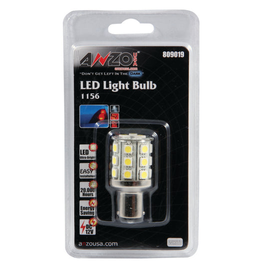 ANZO LED Bulbs Universal LED 1156 White - 24 LEDs 2in Tall - Burkken Auto Parts