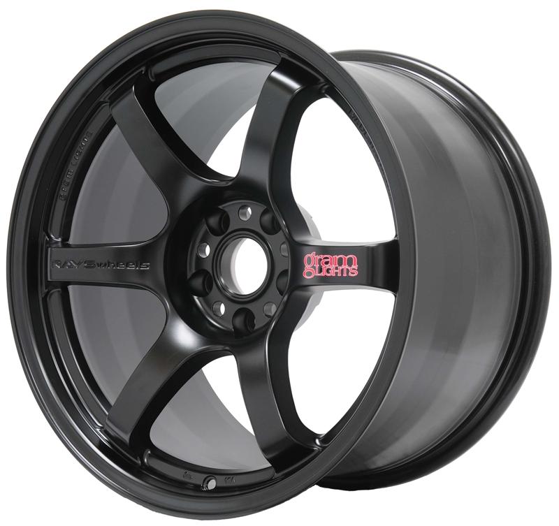 Gram Lights 57DR 17x9.0 +22 5x114.3 Semi Gloss Black Wheel - Burkken Auto Parts