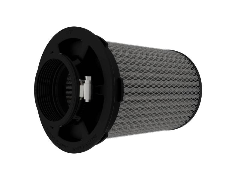 aFe MagnumFLOW Air Filters 3in F x 5-1/2in B x 5-1/4in T (Inverted) x 8in H - Pair - Burkken Auto Parts