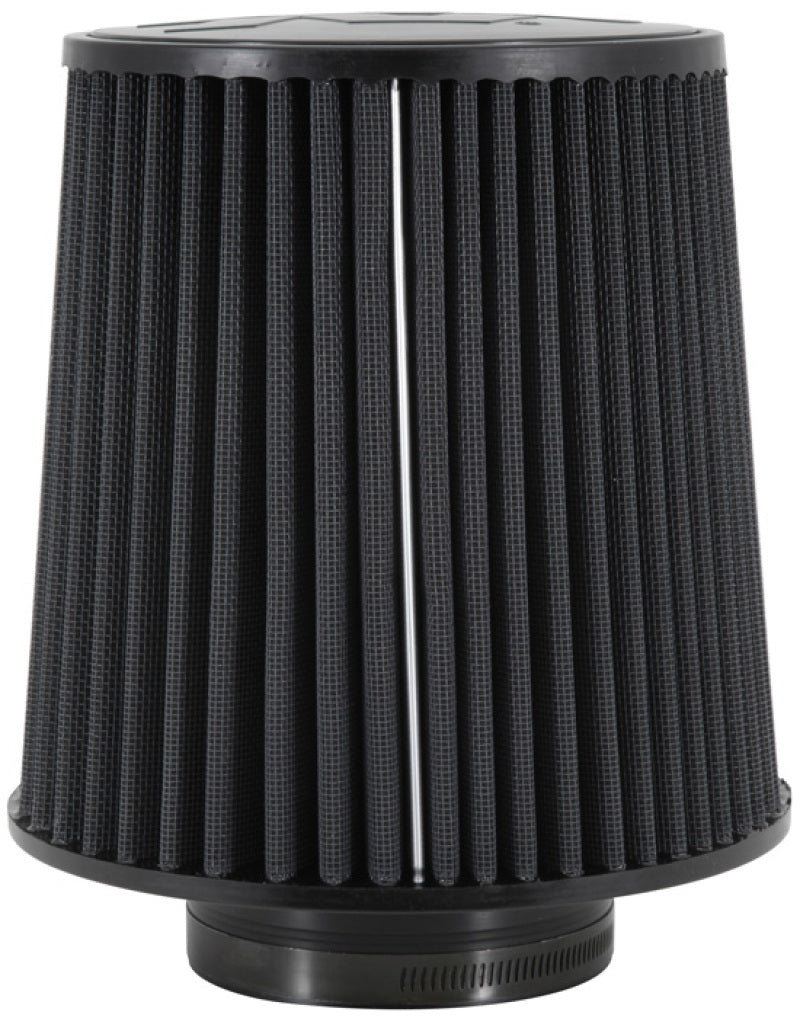 K&N Universal Rubber Filter-Round Tapered 4in Flange ID x 8in Base OD x 6.625in Top OD x 8in H - Burkken Auto Parts