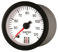 Autometer Stack 52mm 40-120 Deg C 1/8in NPTF Male Pro Stepper Motor Water Temp Gauge - White - Burkken Auto Parts