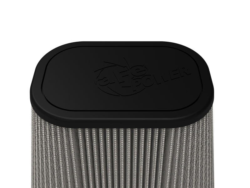 aFe Magnum FLOW Universal Pro DRY S Air Filter (7.5x5.5)in F (9.25x7.25)in B x (6x4)in T x 9in H - Burkken Auto Parts