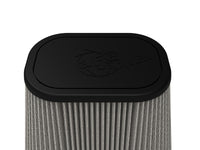 aFe Magnum FLOW Universal Pro DRY S Air Filter (7.5x5.5)in F (9.25x7.25)in B x (6x4)in T x 9in H - Burkken Auto Parts