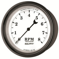 AutoMeter Gauge Tachometer 3-3/8in. 8K RPM In-Dash Old Tyme White II - Burkken Auto Parts