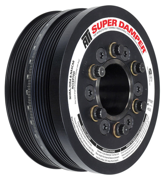 ATI Damper - 6.78in - Alum - (2) 6 Grv - Ford Coyote 5.0L - w/A/C Pulley - OEM Size - Burkken Auto Parts