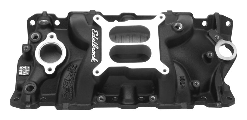 Edelbrock Manifold SBC Performer Eps Intake Black - Burkken Auto Parts