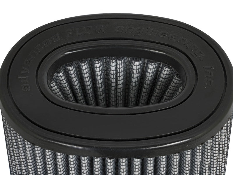 aFe MagnumFLOW Air Filter PDS (5-1/4x3-3/4)F x (7-3/8x5-7/8)B x (4-1/2x4)T (Inverted) x 8-3/4in H - Burkken Auto Parts