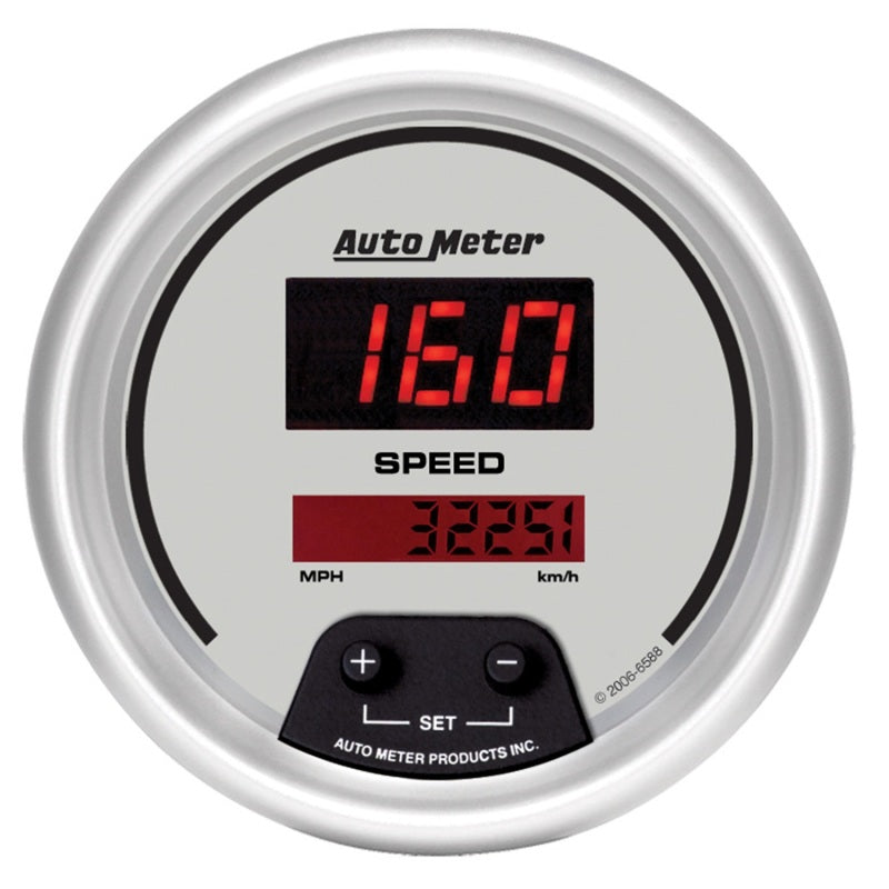 Autometer Ultra-Lite 3 3/8in 160 MPH Digital Speedo Gauge - Burkken Auto Parts
