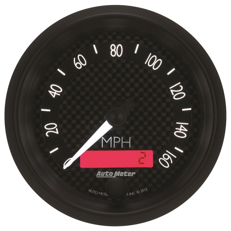 Autometer GT Series 3-3/8in In Dash 0-160 MPH Electronic Programmable Speedometer - Burkken Auto Parts