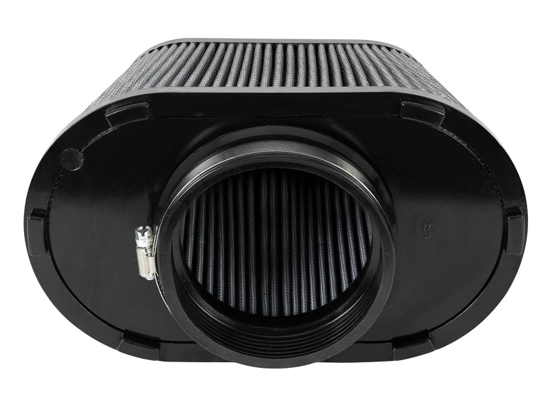 aFe Magnum FLOW Pro DRY S Universal Air Filter F-5in. / B-(8.5 x 4) MT2 / T-(7.5) / H-9in. - Burkken Auto Parts