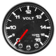 Autometer Spek-Pro Gauge Voltmeter 2 1/16in 16V Stepper Motor W/Peak & Warn Blk/Blk - Burkken Auto Parts