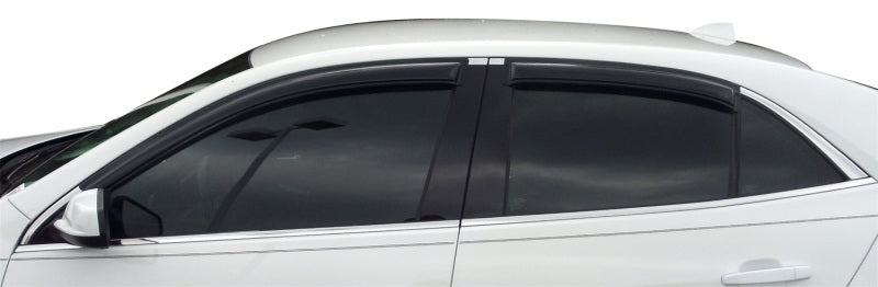 AVS 13-15 Chevy Malibu Ventvisor Outside Mount Window Deflectors 4pc - Smoke - Burkken Auto Parts