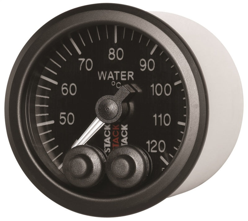 Autometer Stack 52mm 40-120 Deg C 1/8in NPTF Male Pro-Control Water Temp Gauge - Black - Burkken Auto Parts