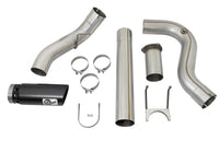 aFe Large Bore-HD 5in DPF Back 409 SS Exhaust System w/Black Tip 2017 Ford Diesel Trucks V8 6.7L(td) - Burkken Auto Parts