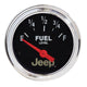 Autometer Jeep 52mm 0 OHMS Empty/90 OHMS Full Short Sweep Electronic Fuel Level Gauge - Burkken Auto Parts