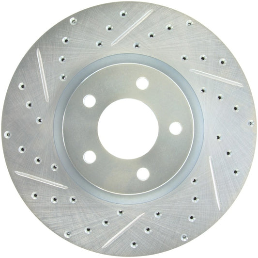 StopTech 07-13 Mazdaspeed3 Sport Slotted & Drilled Front Right Rotor - Burkken Auto Parts