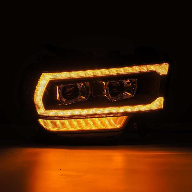 AlphaRex 19-21 Ram 2500 PRO-Series Projector Headlights Plank Style Black w/Activation Light - Burkken Auto Parts