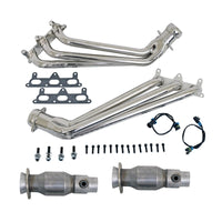BBK 10-11 Camaro V6 Long Tube Exhaust Headers With Converters - 1-5/8 Chrome - Burkken Auto Parts