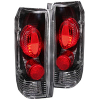 ANZO 1989-1996 Ford F-150 Taillights Black - Burkken Auto Parts