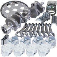 Eagle Chevy 350 1Pc 3.480in Crank 5.700in I-Beam Rods 4.000in Pistons 168 Tooth FP Balanced Assembly - Burkken Auto Parts