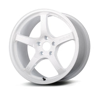Gram Lights 57CR 15x8.0 +35 4x100 Ceramic White Wheel - Burkken Auto Parts