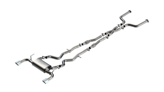 Borla 16-24 Infinity Q50 (Auto V6) S Type Cat Back - Chrome Tip - Burkken Auto Parts