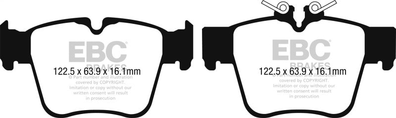 EBC 2015+ Mercedes-Benz C300 (W205) 2.0L Turbo Amg Sport Pkg Greenstuff Rear Brake Pads - Burkken Auto Parts