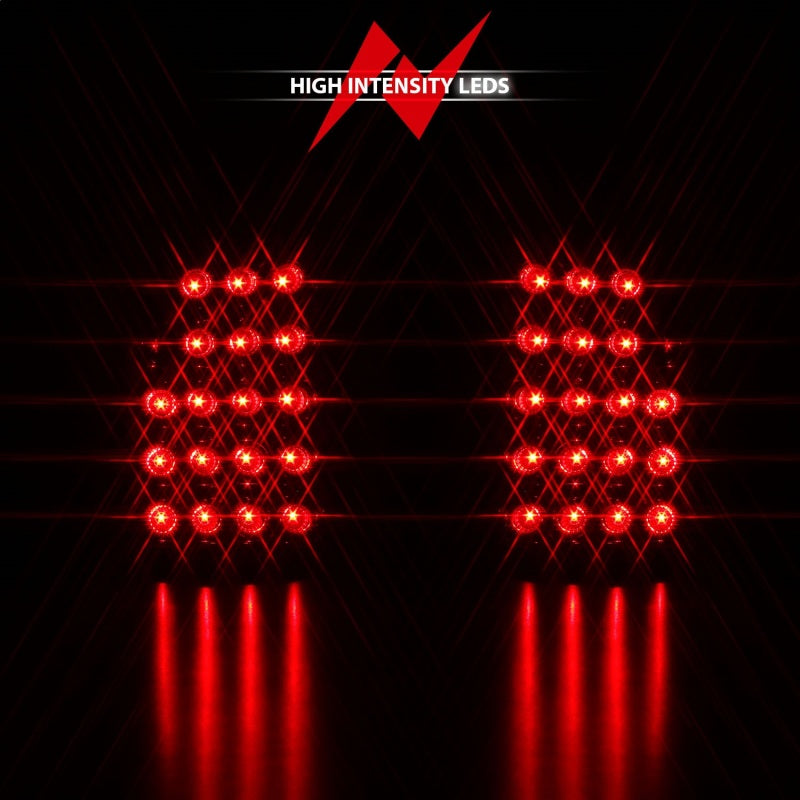 ANZO 2003-2006 Chevrolet Silverado 1500 LED Taillights Red/Clear - Burkken Auto Parts