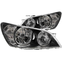 ANZO 01-05 Lexus IS300 Crystal Headlights Black - Burkken Auto Parts