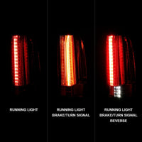 ANZO 2015-2017 Chevrolet Suburban/Tahoe LED Taillights Chrome - Burkken Auto Parts
