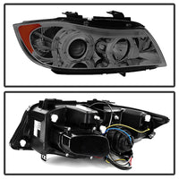 Spyder BMW E90 3-Series 06-08 (4 dr) Proj LED Halo Amber Reflctr Rplc Bulb Smke PRO-YD-BMWE9005-AM-S - Burkken Auto Parts