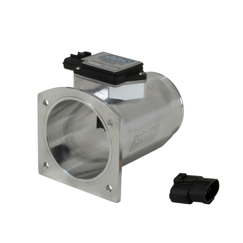 BBK 94-95 Mustang 5.0 Mass Air Meter 76mm 24 lb Inj. Factory Air Box Calibration CNC Billet Housing - Burkken Auto Parts