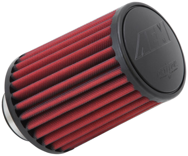 AEM Dryflow Air Filter - Round Tapered - 2.75in Flange ID x 5.5in Base OD x 4.75in Top OD x 7.5in H - Burkken Auto Parts