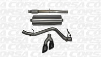 Corsa 14-19 GMC Sierra/Chevy Silv 1500 Crew Cab/Short Bed 5.3L V8 Black Sport Single Side CB Exhaust - Burkken Auto Parts