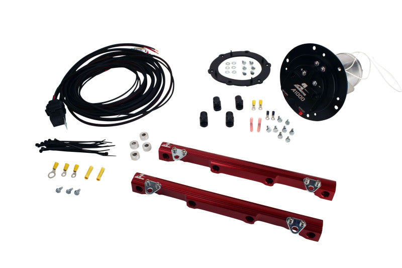 Aeromotive 03-04 Cobra Fuel System - A1000/Rails/Wire Kit/Fittings - Burkken Auto Parts