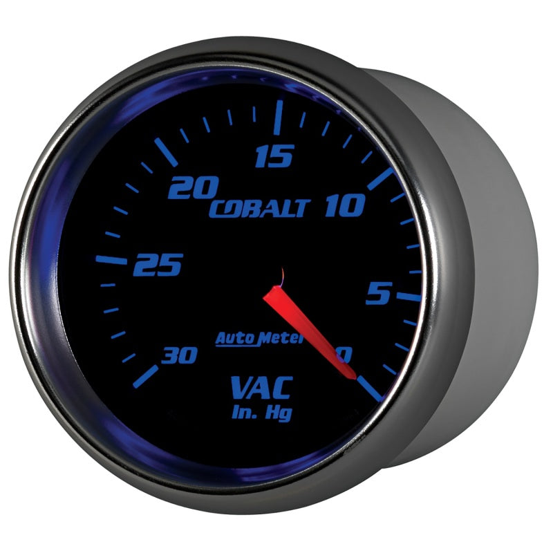 Autometer Cobalt 2-5/8in. / 0-30 IN HG / Mechanical Vacuum Gauge - Burkken Auto Parts